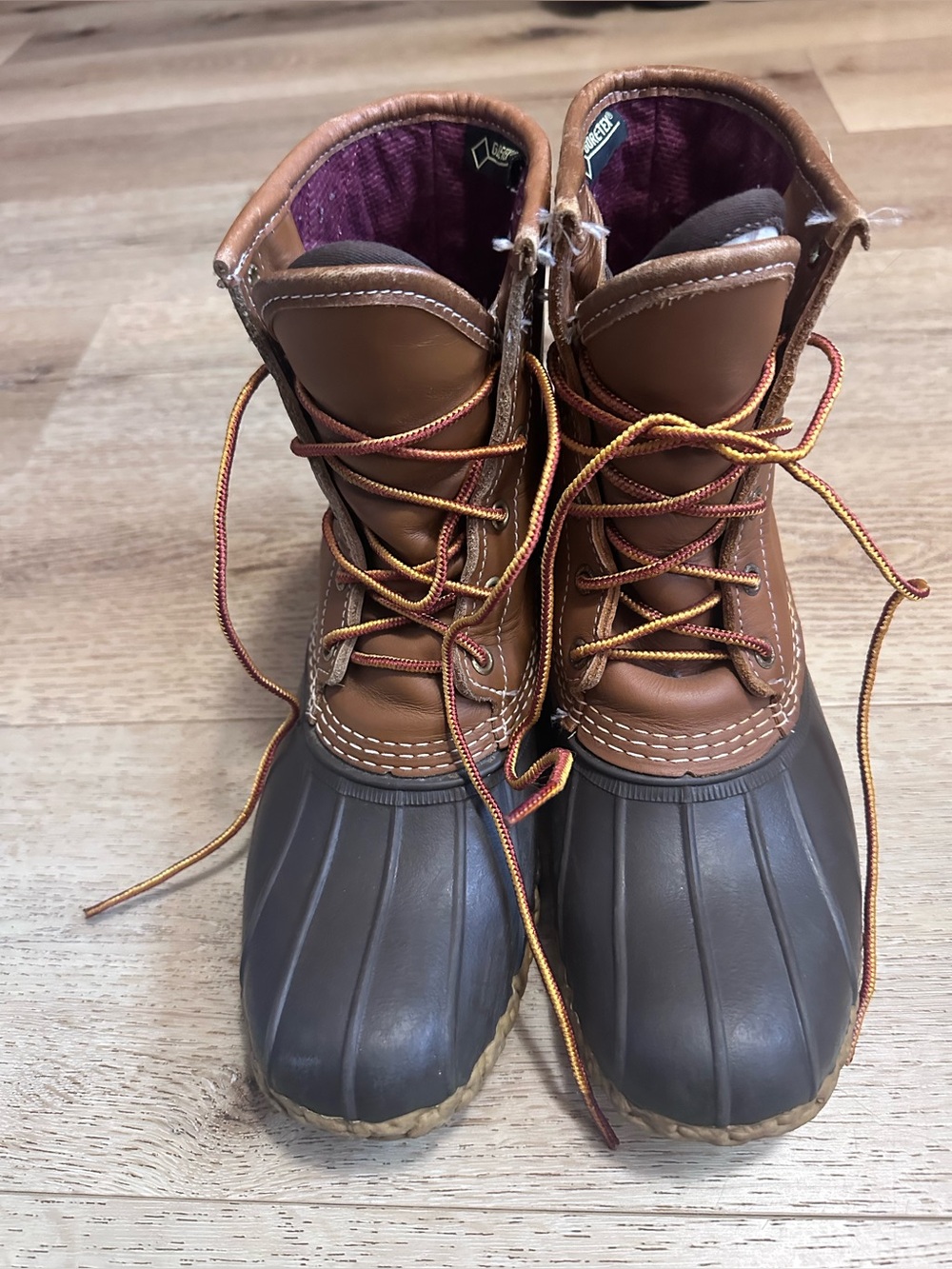LL Bean Boots- Red Flannel Lined 8”